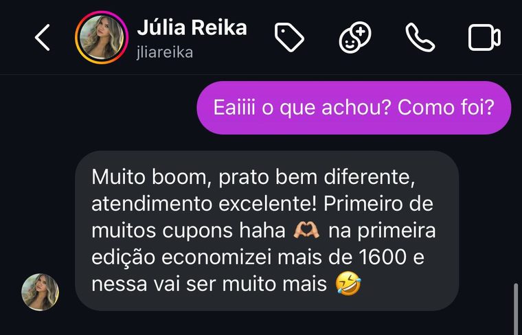 Depoimento de Júlia Reika — Fortal em Dobro